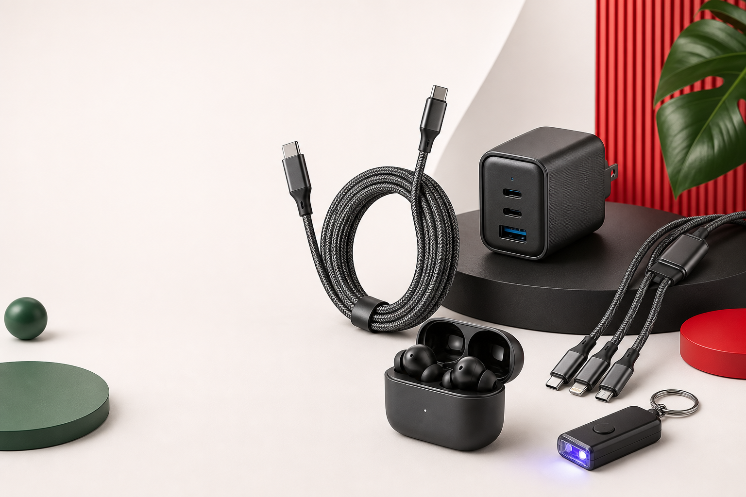 O8 charging cables, charger and everyday technology