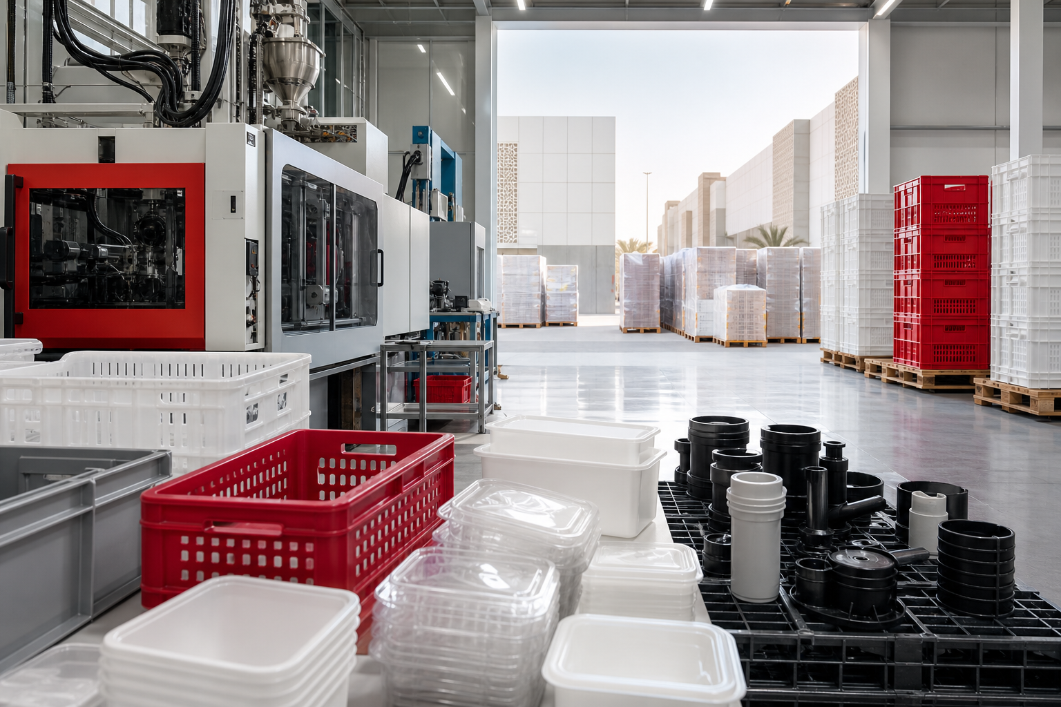 Saudi plastic manufacturing and export logistics